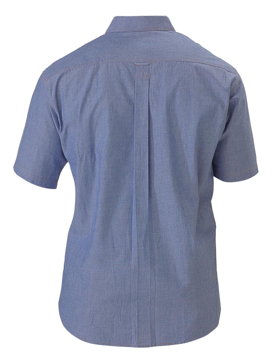 Bisley Mens S/S Chambray Shirt