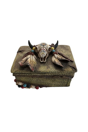 Pure Western Steer Head Jewellery Box