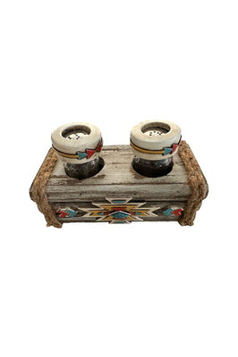 Pure Western Salt and Pepper Caddy