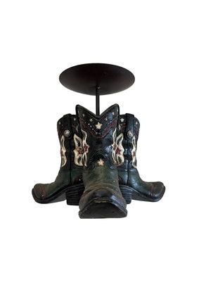 Pure Western Boot Candle Holder