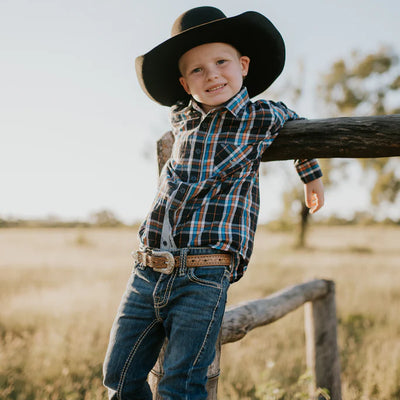 Little Windmill Clothing Co. "jai" Country Classic Checked Long Sleeve Shirt