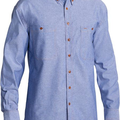 Bisley Mens L/S Chambray Shirt