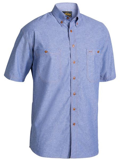 Bisley Mens S/S Chambray Shirt