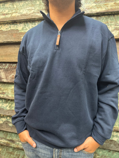 PILBARA MENS CLASSIC ZIPPER FLEECE PULLOVER