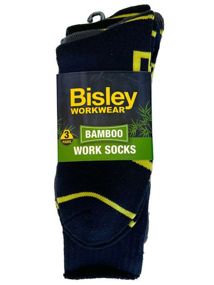 Bisley Bamboo 3Pk Work Socks