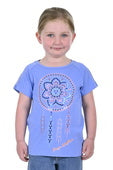 PURE WESTERN GIRLS INDIGO SS RAGLAN TEE