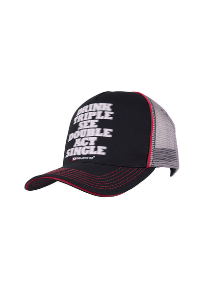 Bullzye Mens Act Single High Profile Trucker Cap