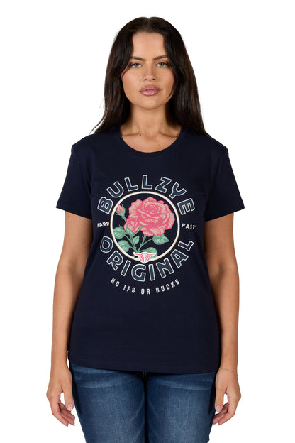 Bullzye Womens Rose Short Sleeve Tee