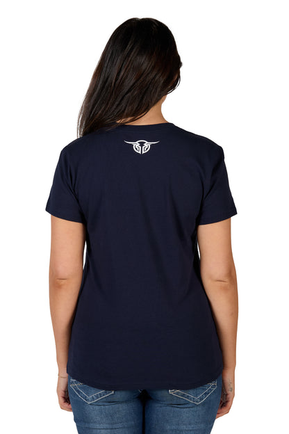 Bullzye Womens Rose Short Sleeve Tee