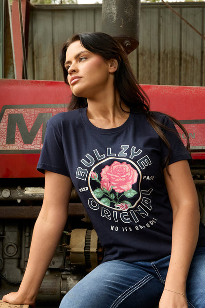 Bullzye Womens Rose Short Sleeve Tee