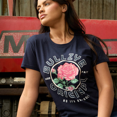 Bullzye Womens Rose Short Sleeve Tee