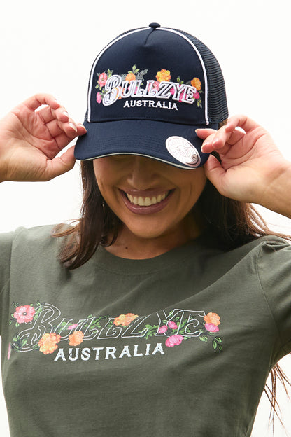 Bullzye Ladies Flora High Profile Trucker Cap