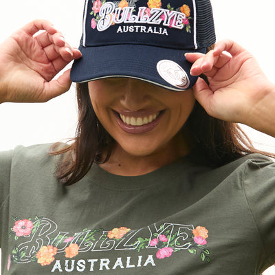 Bullzye Ladies Flora High Profile Trucker Cap