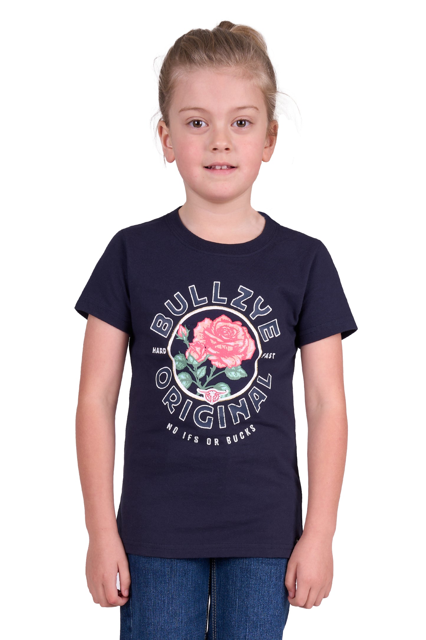 Bullzye Girls Rose Short Sleeve Tee