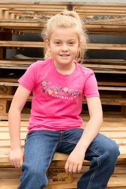 Bullzye Girls Flora Short Sleeve Tee