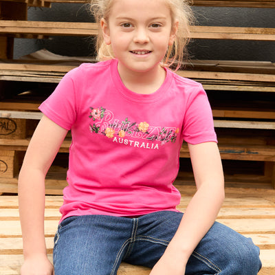 Bullzye Girls Flora Short Sleeve Tee