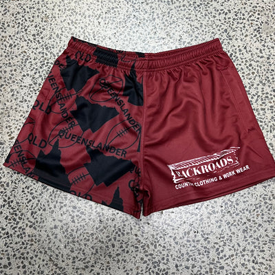 Backroads Footy Shorts Queenslander