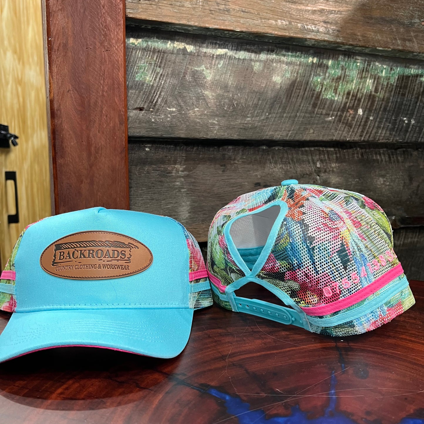 Ladies Ponytail Backroads Trucker Caps