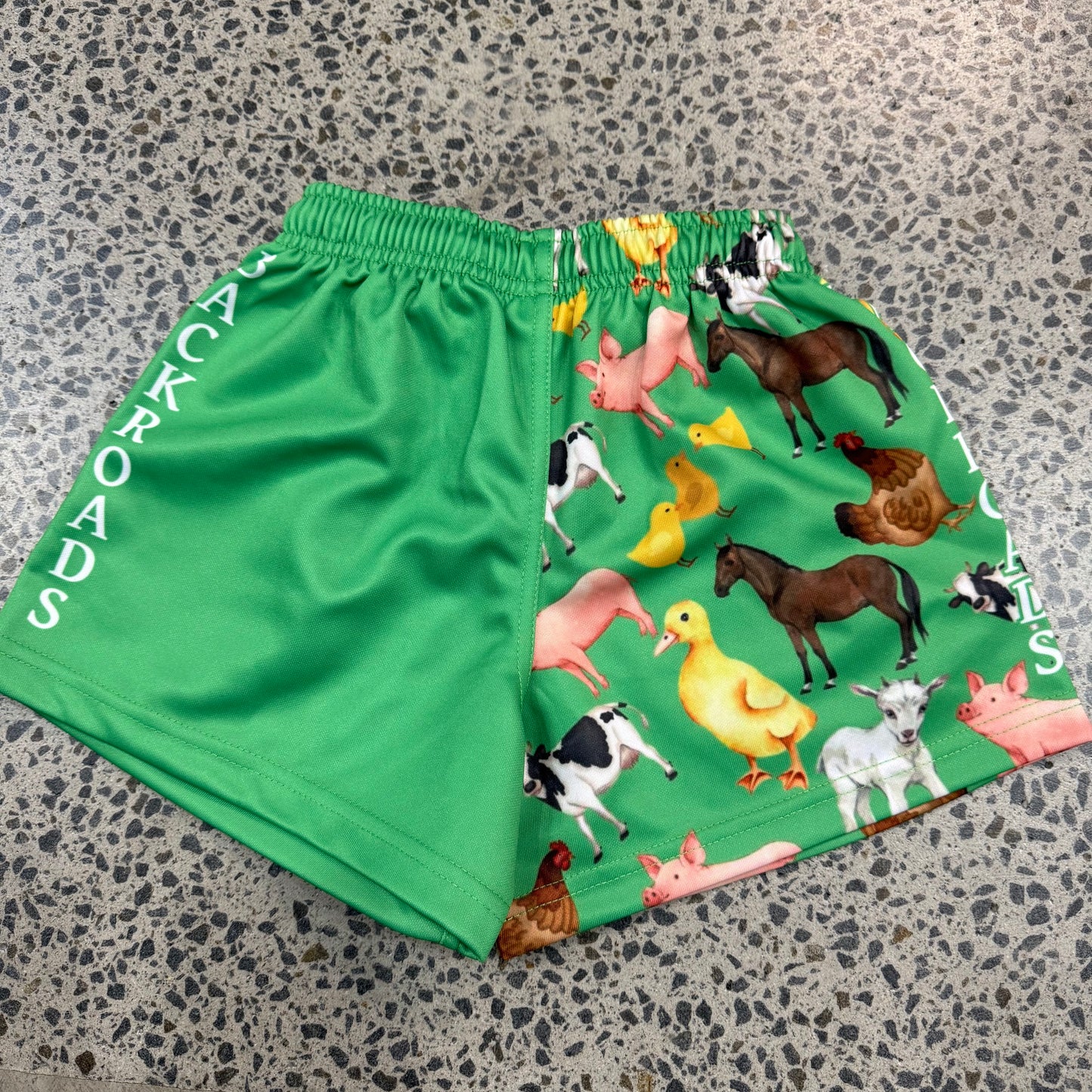 Backroads Kids Footy Shorts Farm Animals