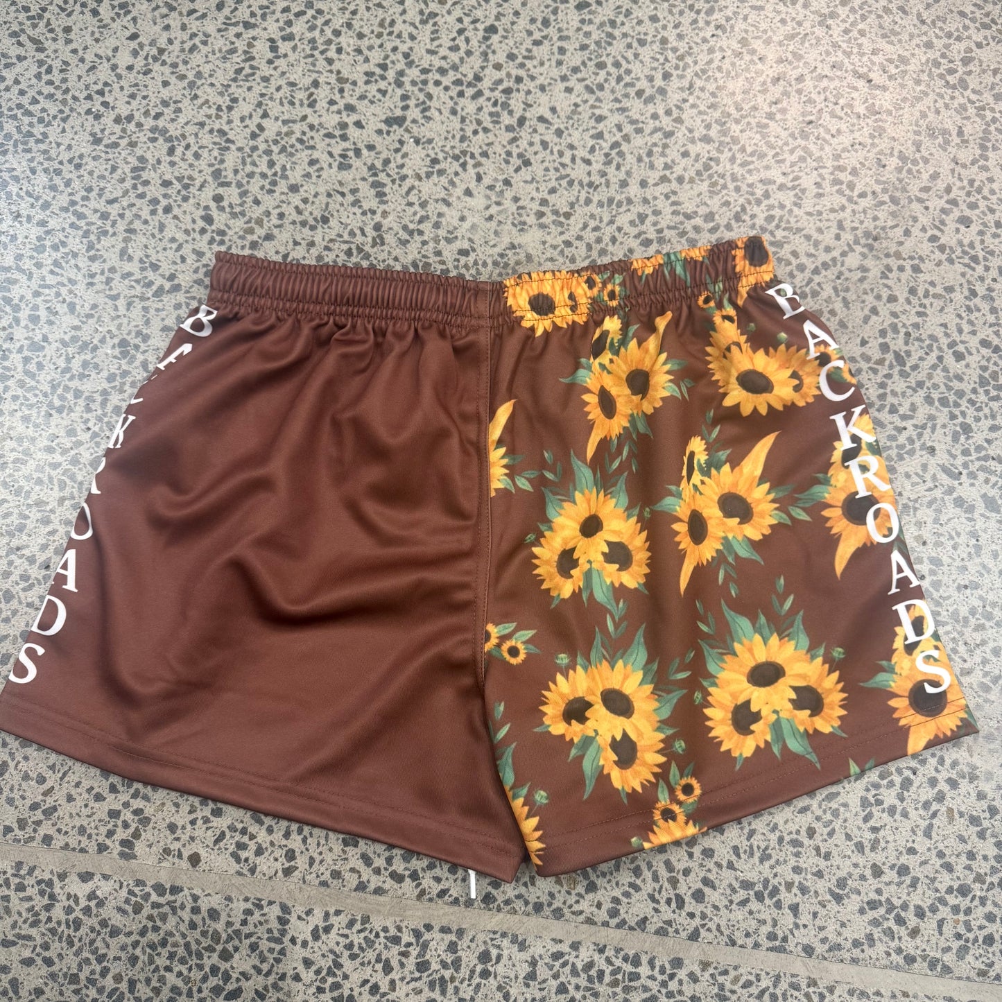 Backroads Footy Shorts Sunflower