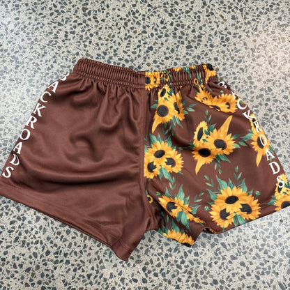 Backroads Kids Footy Shorts Sunflower