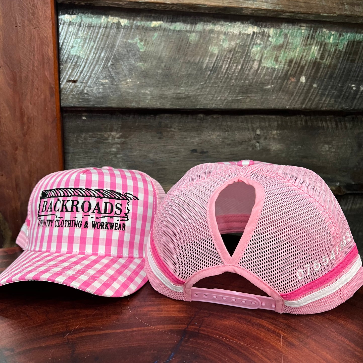 Ladies Ponytail Backroads Trucker Caps