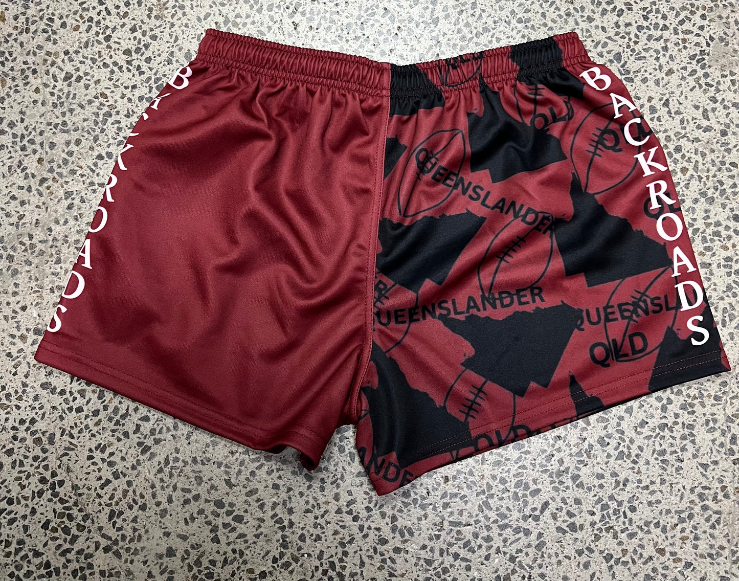 Backroads Footy Shorts Queenslander