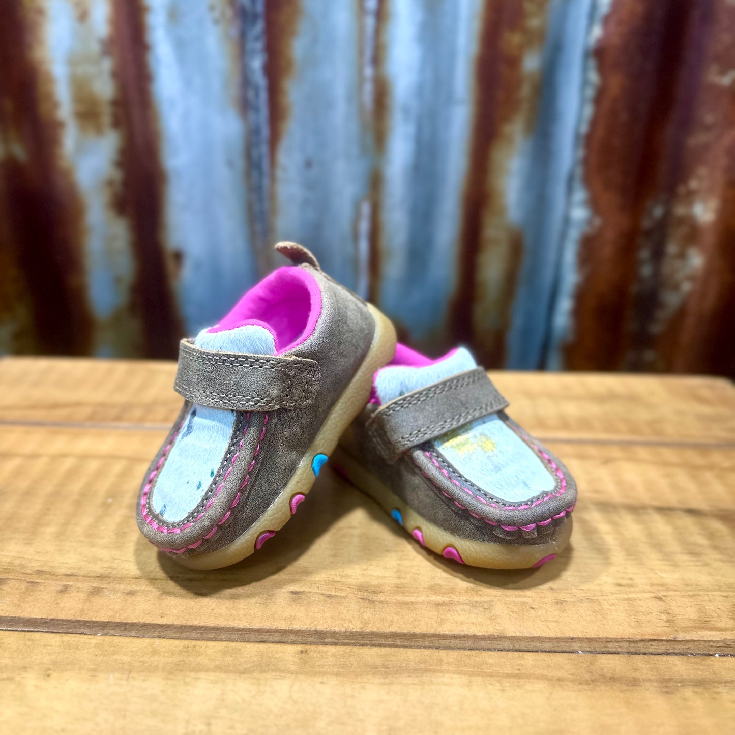 TWISTED X INFANT RAINBOW HAIR MOCS