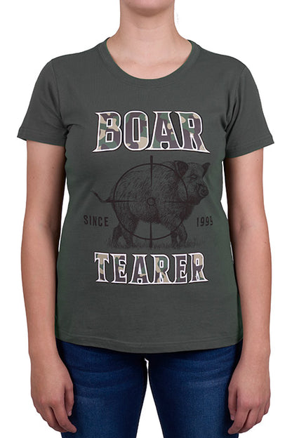 Boar Tearer Womens Blaze Short Sleeve Tee