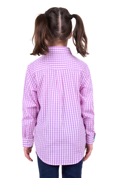 Hard Slog Girls Ayla 1/2 Button Long Sleeve Shirt