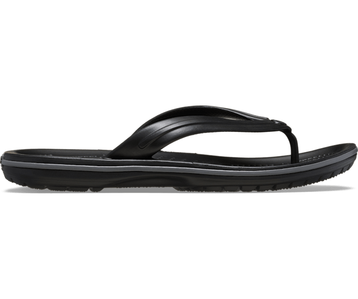 Crocs Unisex Crocband Flip Thong - Black/Slate Grey