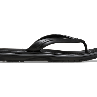 Crocs Unisex Crocband Flip Thong - Black/Slate Grey