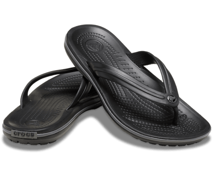 Crocs Unisex Crocband Flip Thong - Black/Slate Grey