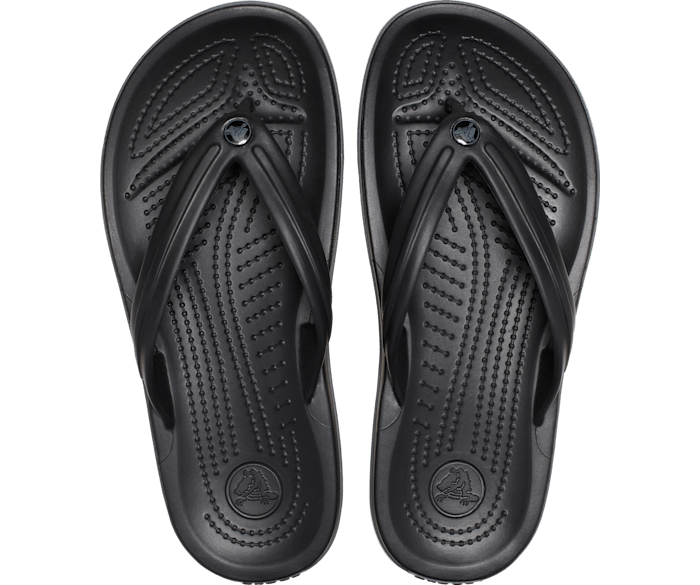 Crocs Unisex Crocband Flip Thong - Black/Slate Grey