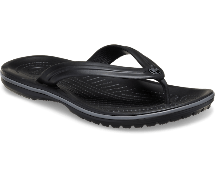 Crocs Unisex Crocband Flip Thong - Black/Slate Grey