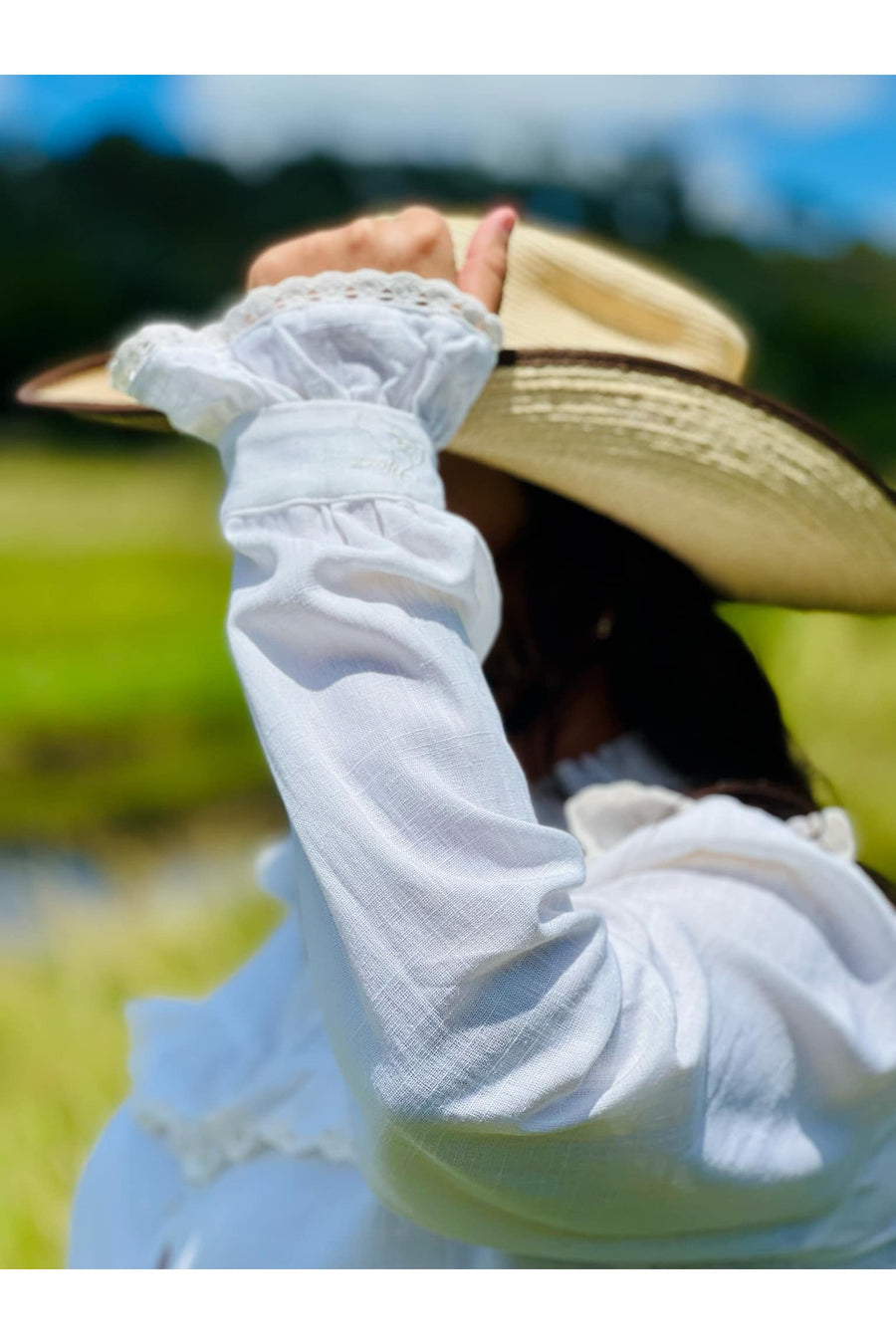 Black Colt Clothing Sophie Long Sleeve Shirt - White