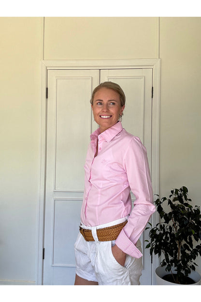 Black Colt Clothing Womens Jane Long Sleeve Shirt - Light Pink