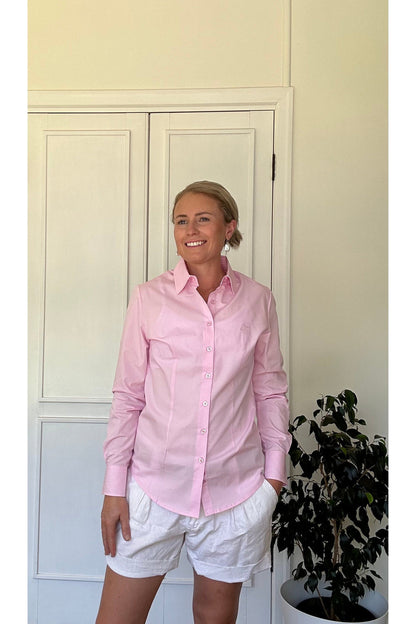 Black Colt Clothing Womens Jane Long Sleeve Shirt - Light Pink