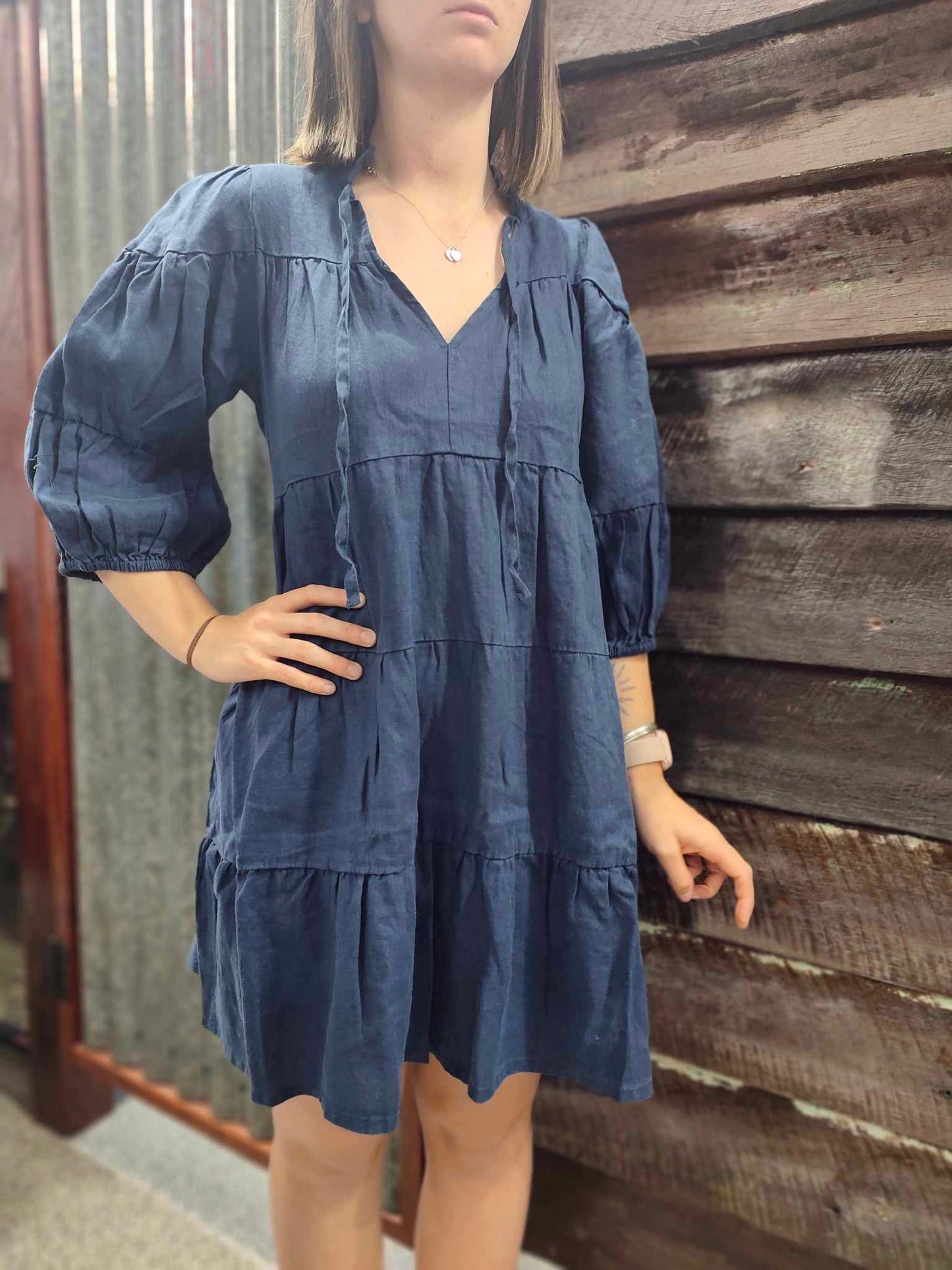 Pilbara Ladies Linen Dress