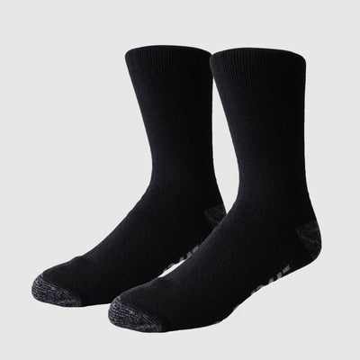 Tradie Mens 2pk Wool Blend Work Socks Black