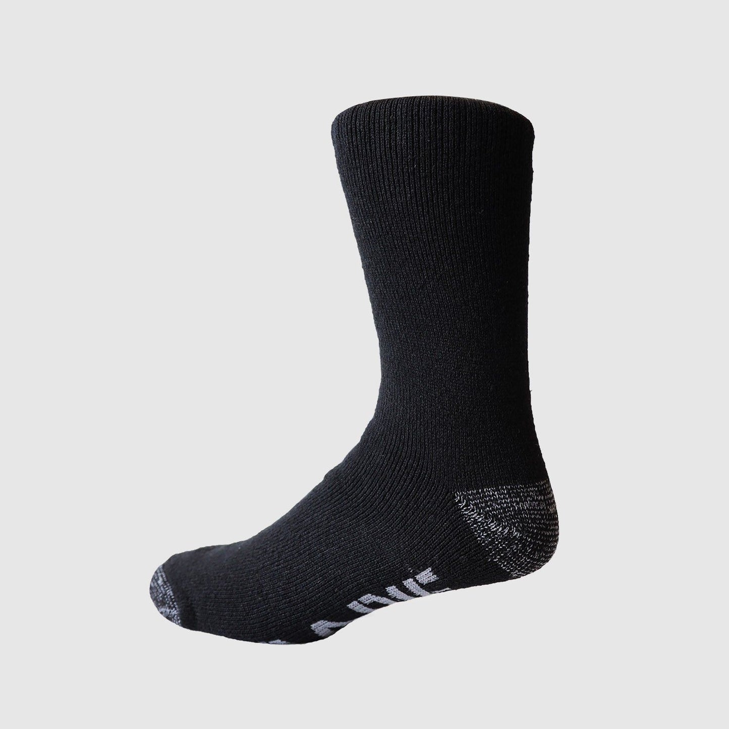 Tradie Mens 2pk Wool Blend Work Socks Black