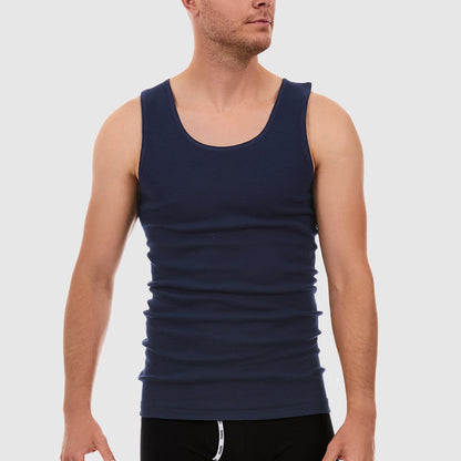 Tradie Mens Singlet - Navy