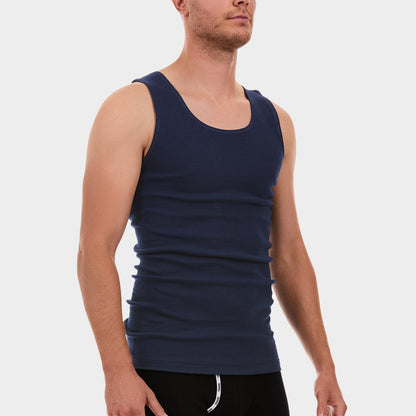 Tradie Mens Singlet - Navy