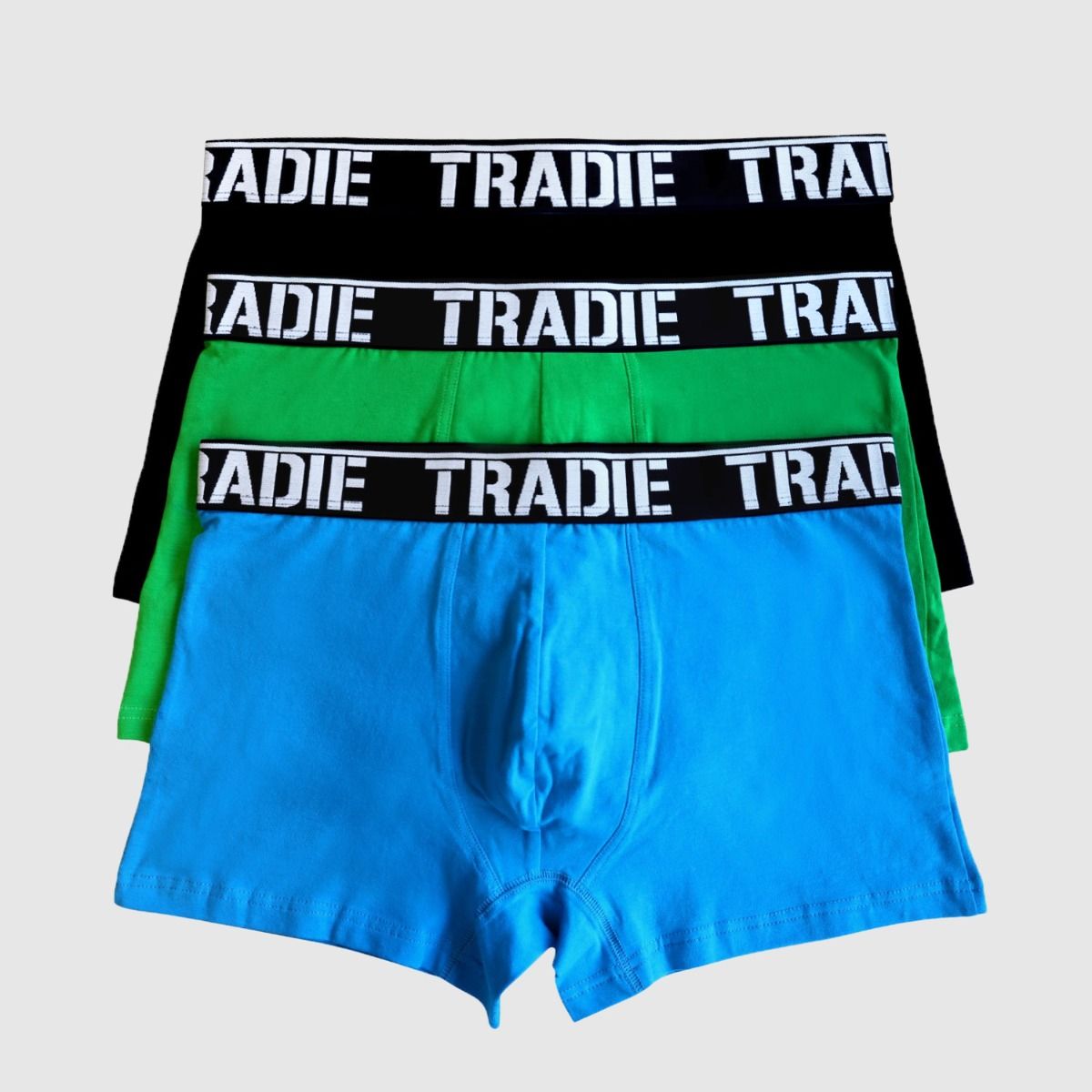 Tradie Mens 3pk Fitted Trunks