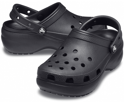 Crocs Womens Classic Platform Clog - Black