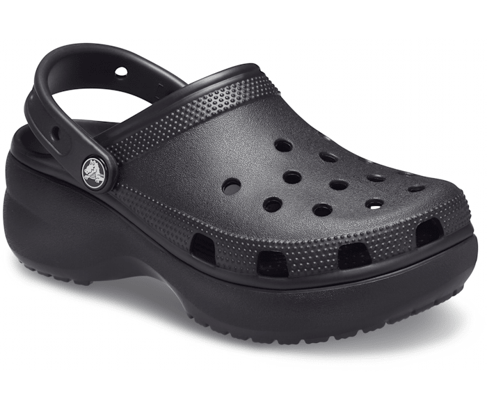 Crocs Womens Classic Platform Clog - Black