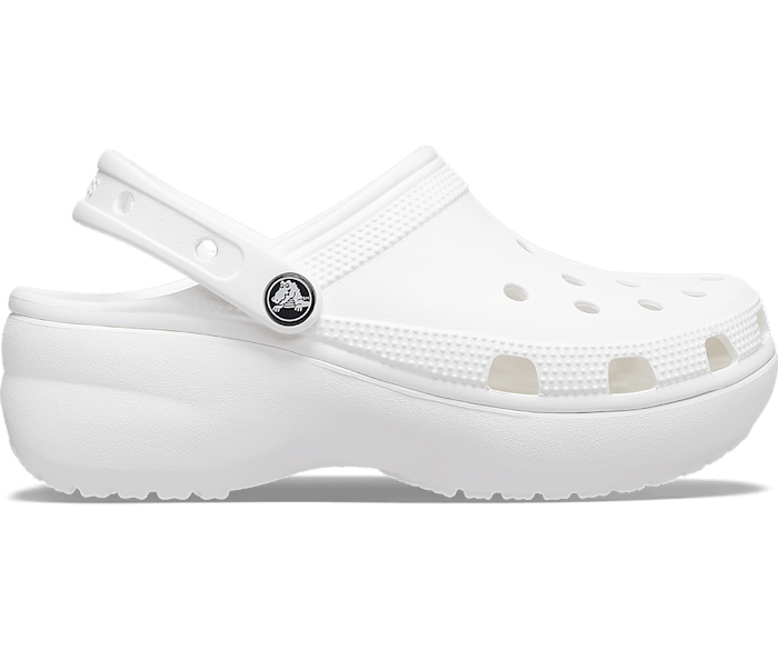 Crocs Womens Classic Platform Clog - White