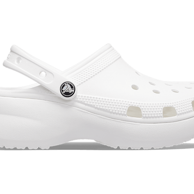 Crocs Womens Classic Platform Clog - White