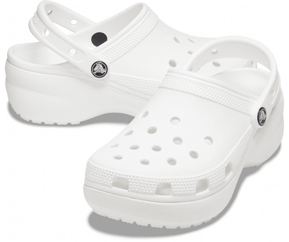 Crocs Womens Classic Platform Clog - White