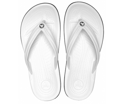 Crocs Unisex Crocband Flip Thong - White